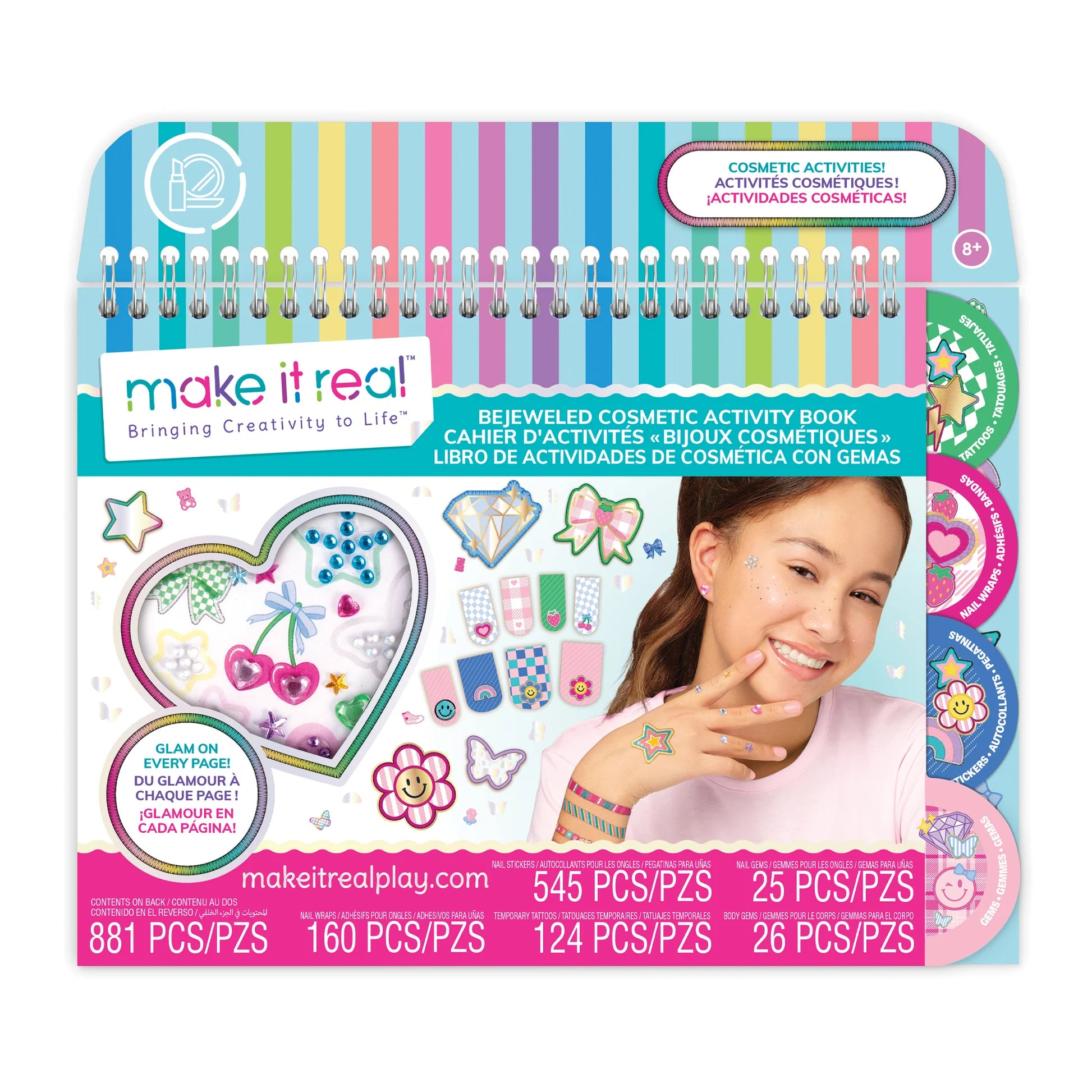 Bejeweled Cosmetic  Activity Bk
