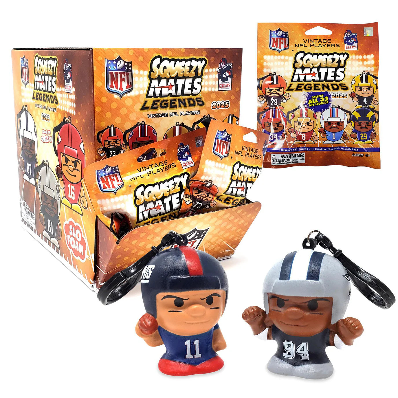 SqueezyMates 2025 NFL Legends – Awesome Toys & Gifts