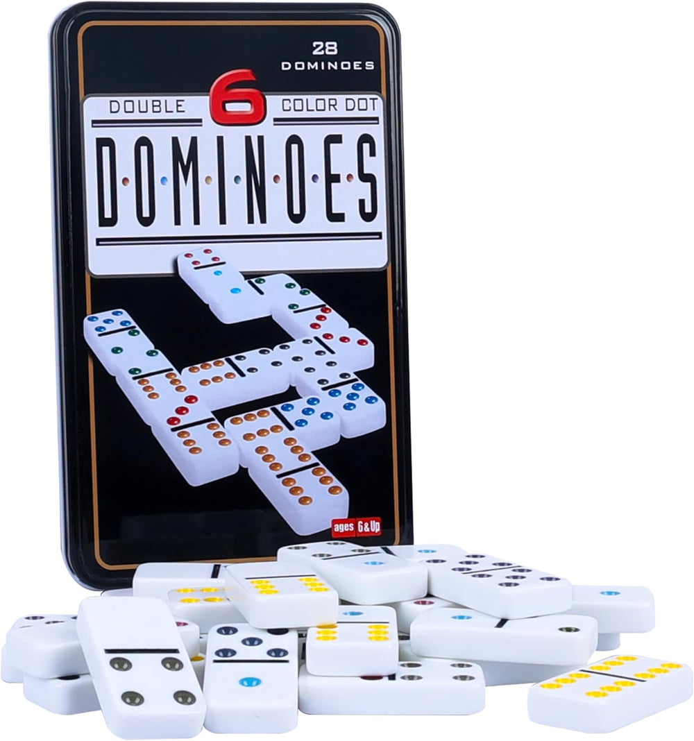 Double Six Dominoes Storage Tin