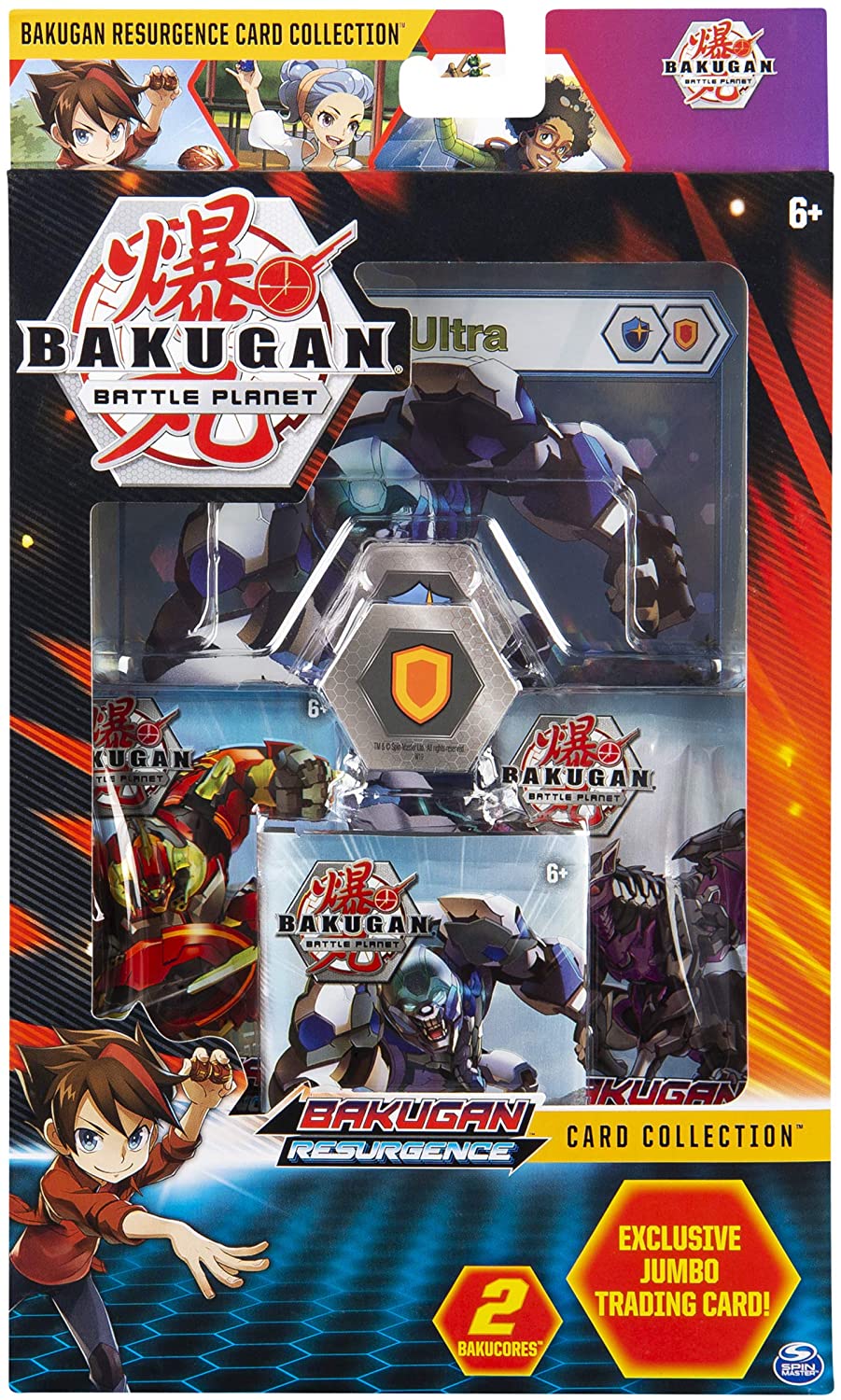 bakugan battle brawlers booster box Bakugan Deluxe Battle Brawlers Card Collection with Jumbo Foil Nillious Ultra Card