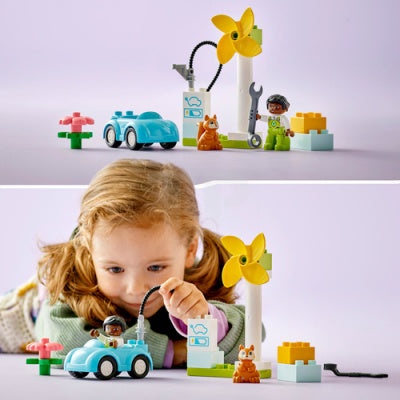 LEGO® DUPLO® Wind Turbine & Electric Car 10985