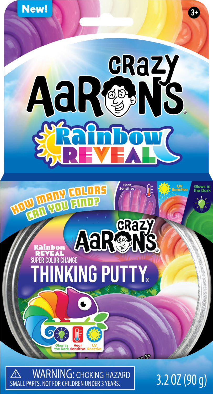Rainbow Reveal - Full Size 4" Thinking Putty Tin