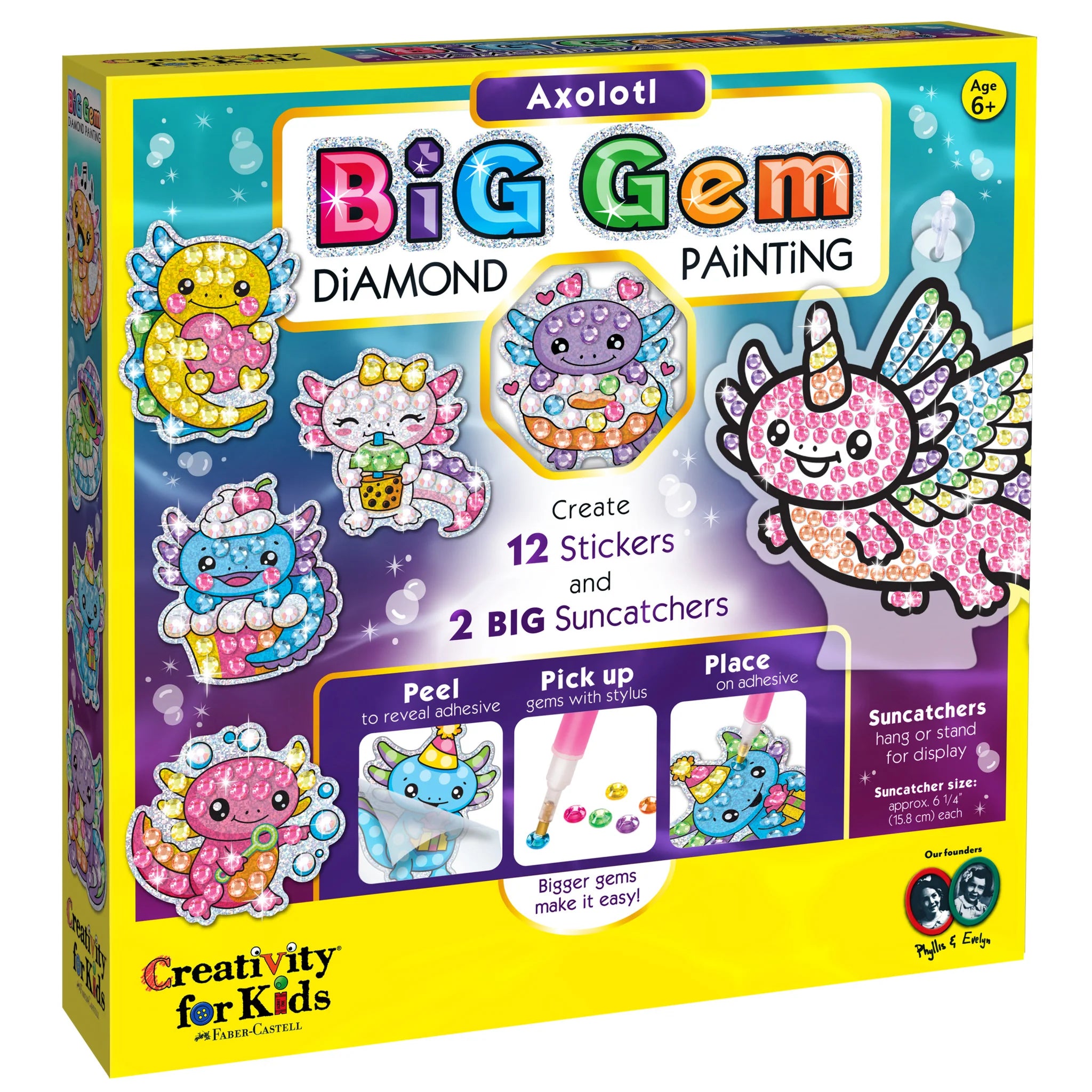 Big Gem Diamond Painting Axolotl – Awesome Toys & Gifts