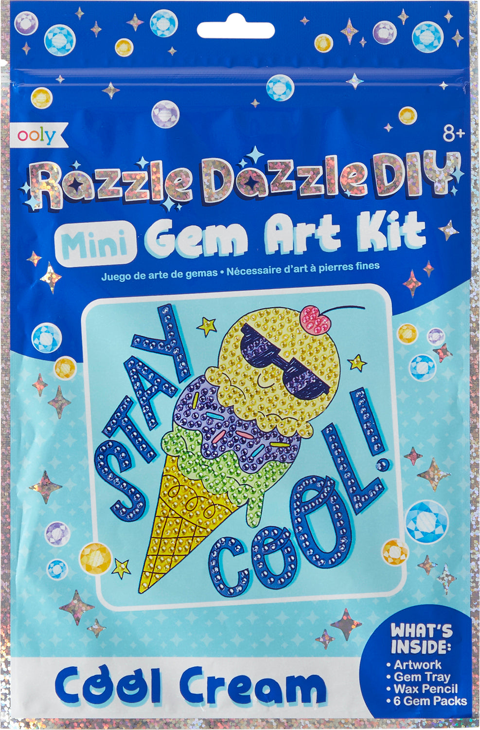 Razzle Dazzle D.I.Y. Mini Gem Art Kit: Cool Cream – Awesome Toys