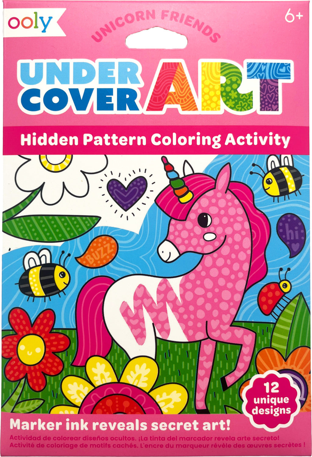 Undercover Art Hidden Pattern Coloring Activity Art Cards