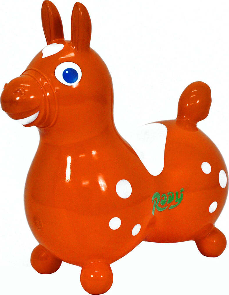 Rody Inflatable Bounce Horse (Orange) – Awesome Toys & Gifts