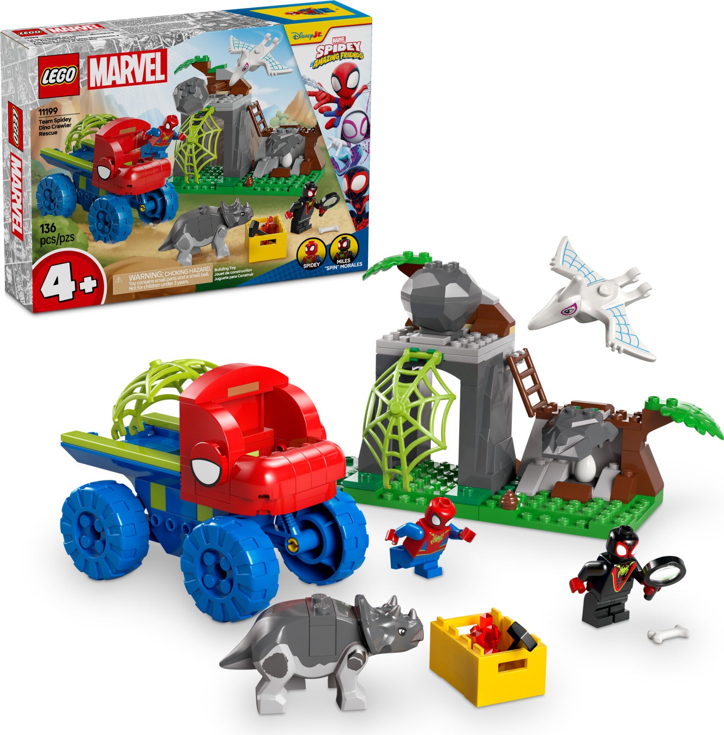 LEGO Spidey Team Spidey Dino Crawler Rescue Awesome Toys &