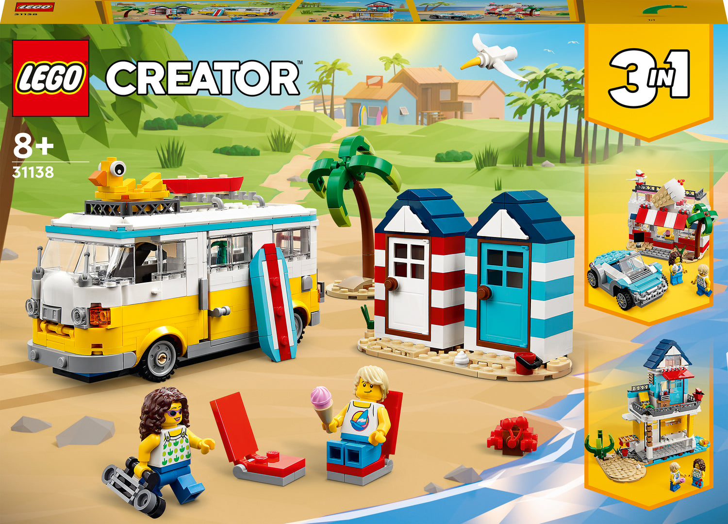 LEGO® Creator in Beach Camper Van 31138 – Awesome Toys Gifts