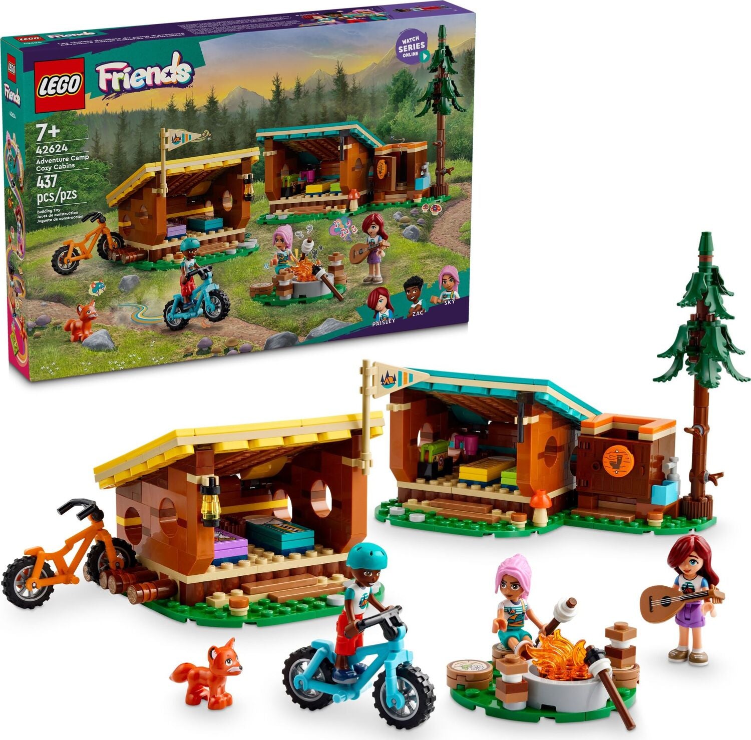 LEGO® Friends: Adventure Camp Cozy Cabins 42624 – Awesome Toys & Gifts