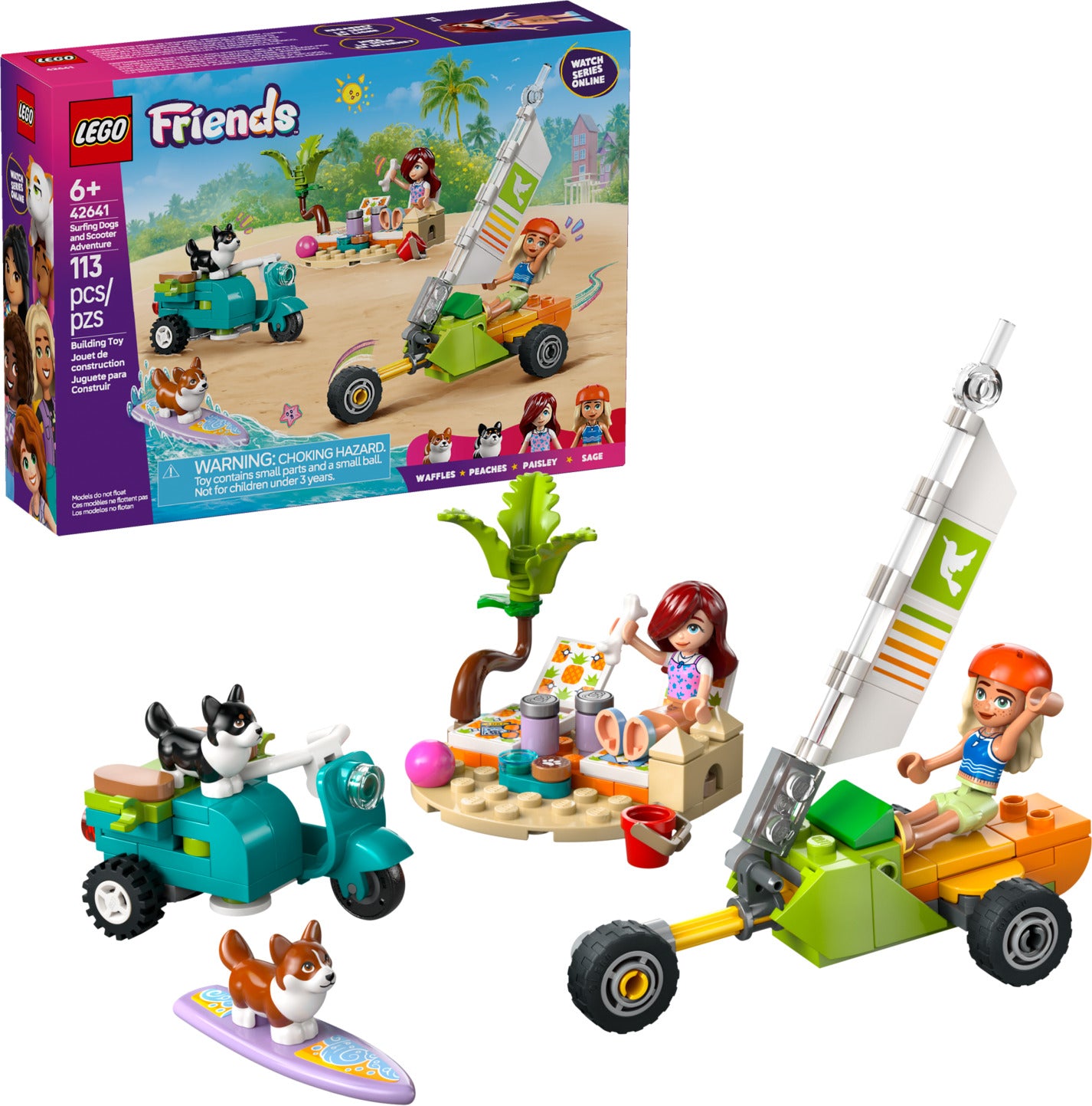 LEGO® Friends: Surfing Dogs and Scooter Adventure 42641 – Awesome