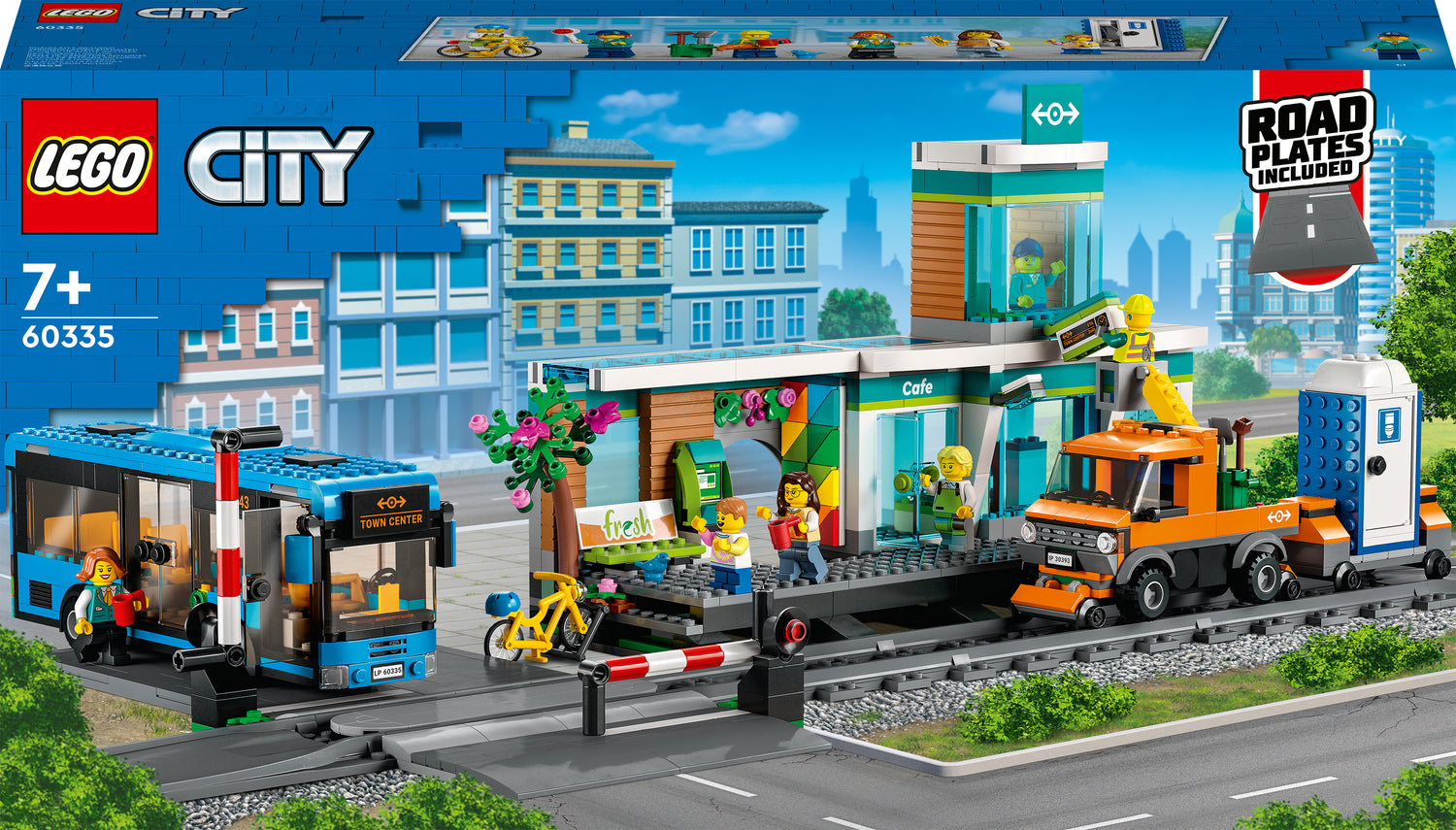 LEGO City Train Station Building Set with Bus – Awesome Toys & Gifts