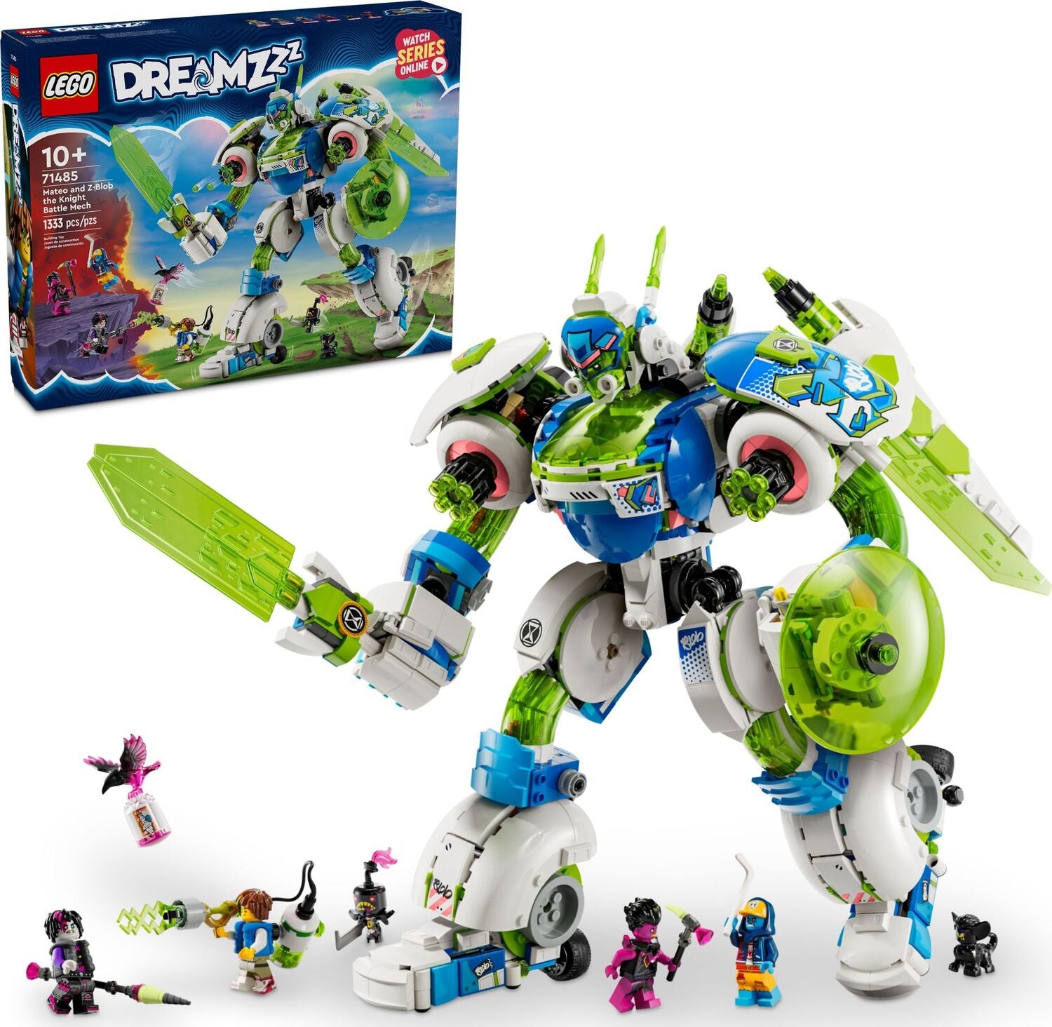LEGO® DREAMZzz: Mateo and Z-Blob the Knight Battle Mech 71485