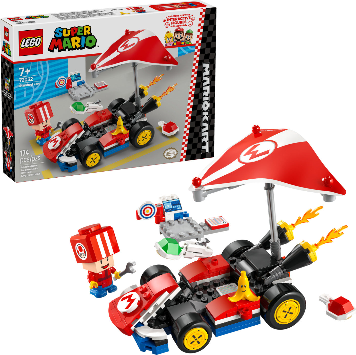 マリマリ LEGO® Super Mario: Mario Kart™ – Standard Kart 72032 – Awesome