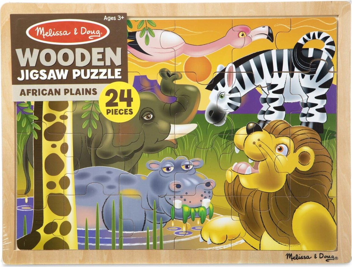 African Plains Wooden Jigsaw Puzzle - 24 Pieces – Awesome Toys & Gifts