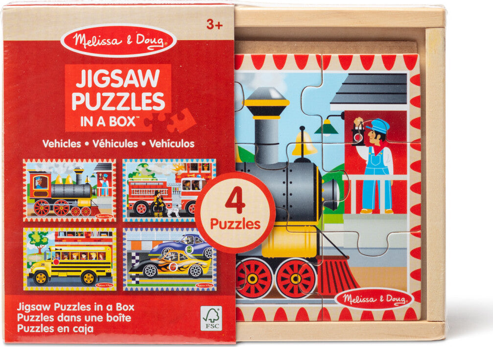 Vehicles Jigsaw Puzzles in a Box – Awesome Toys & Gifts