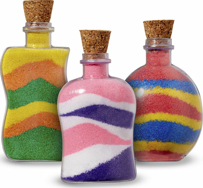 Kit De Arte Con Arena Sand Art Bottles - Incluye Botellas, Arena De Colores, Embudo Y Herramientas