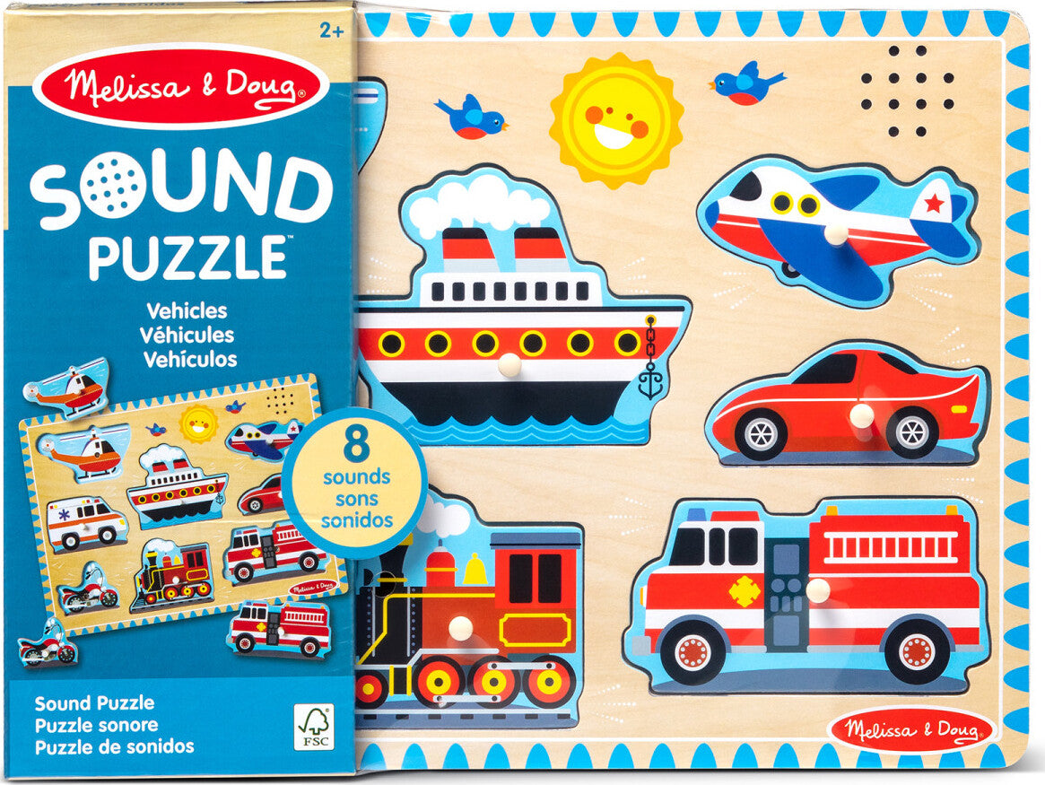 Vehicles Sound Puzzle - 8 Pieces – Awesome Toys & Gifts