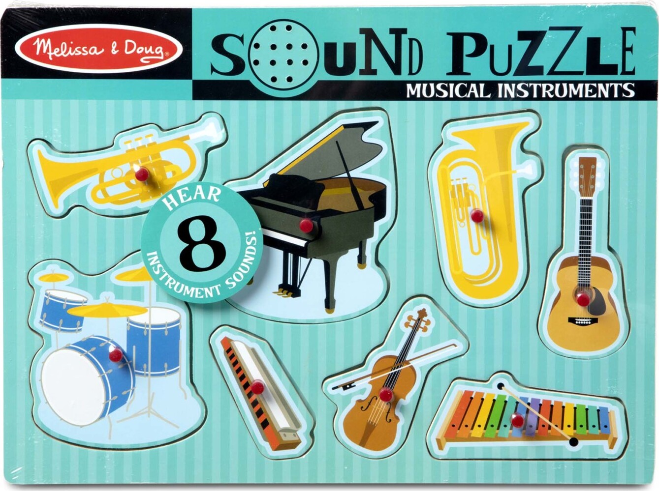 sounds familiar 3枚セット Musical Instruments Sound Puzzle - 8 Pieces – Awesome Toys & Gifts