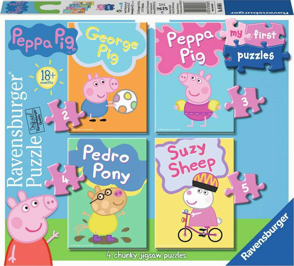 My First Puzzles: Peppa Pig (2, 3, 4, 5 Piece Puzzles) – Awesome