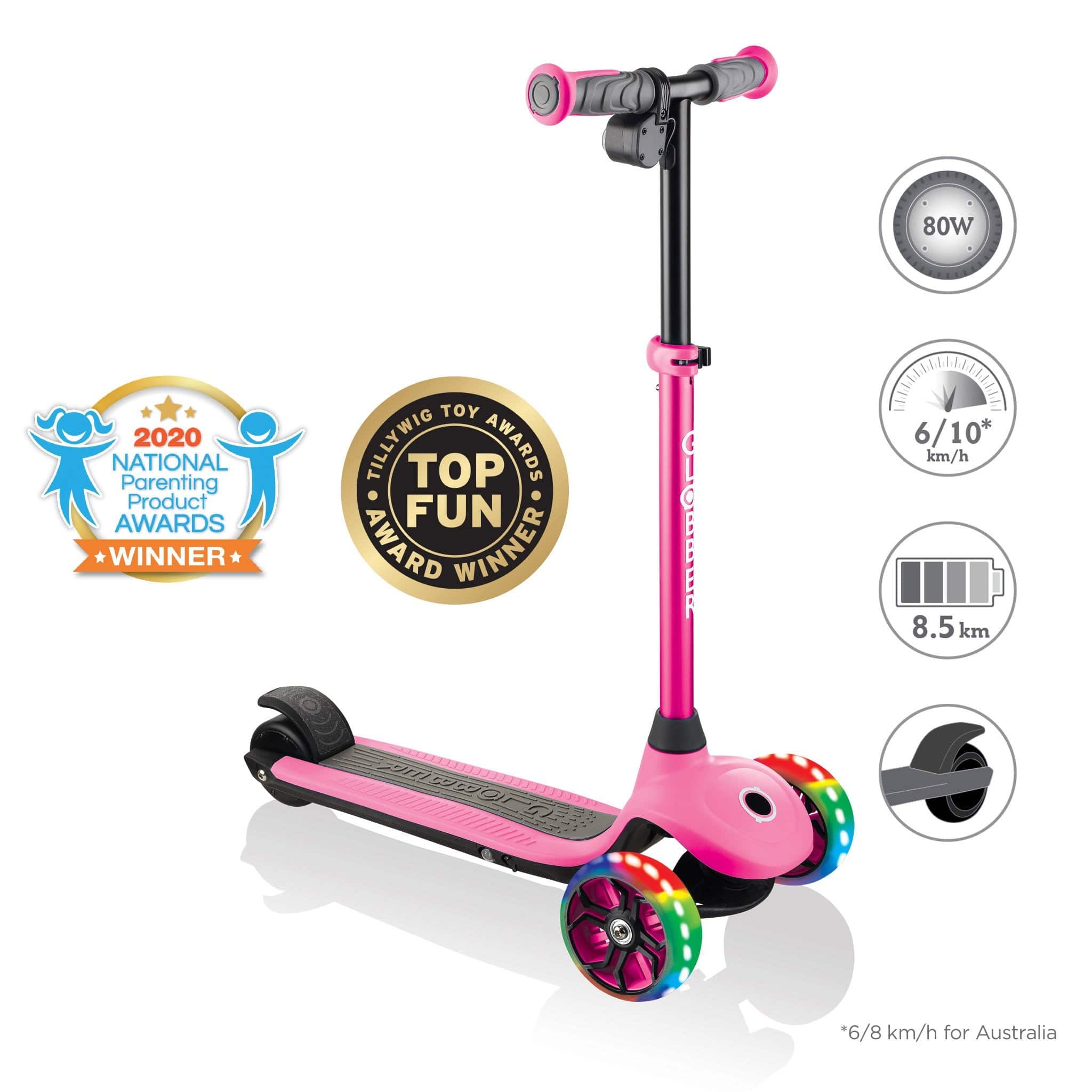 Globber One K E-Motion Electric Scooter - Pink – Awesome Toys & Gifts