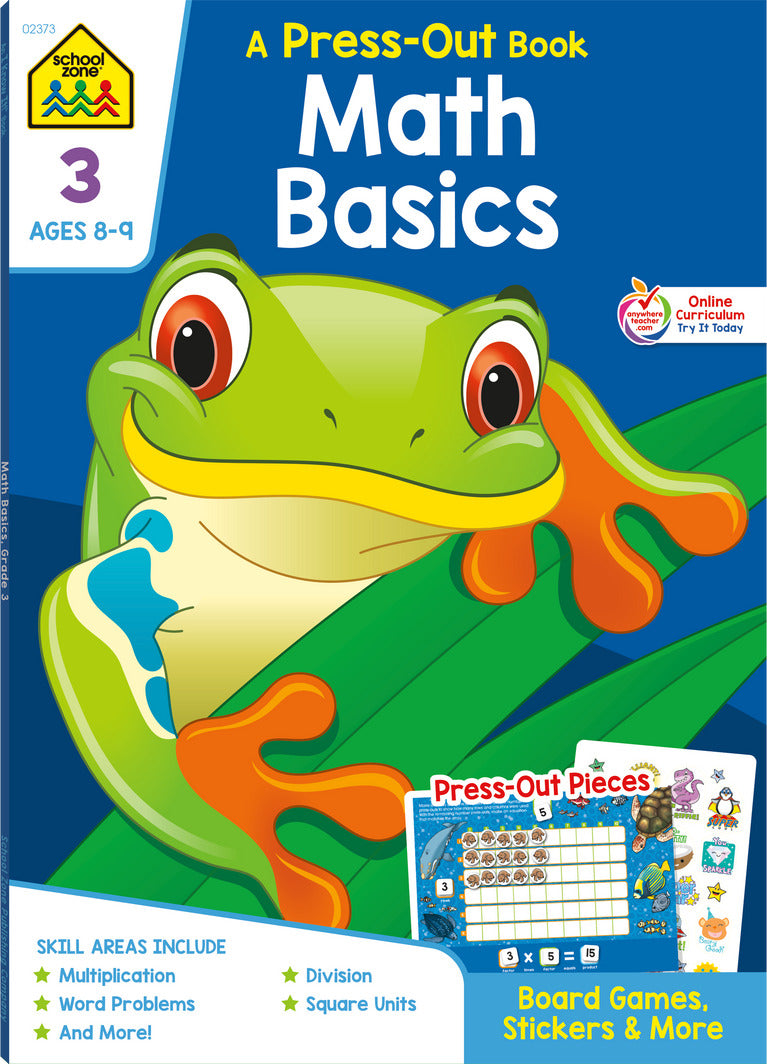 Math Basics Grade 3 Press-Out Workbook