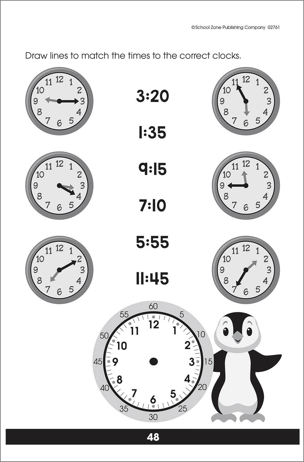 Get Ready To Tell Time Grades 1-2 Workbook