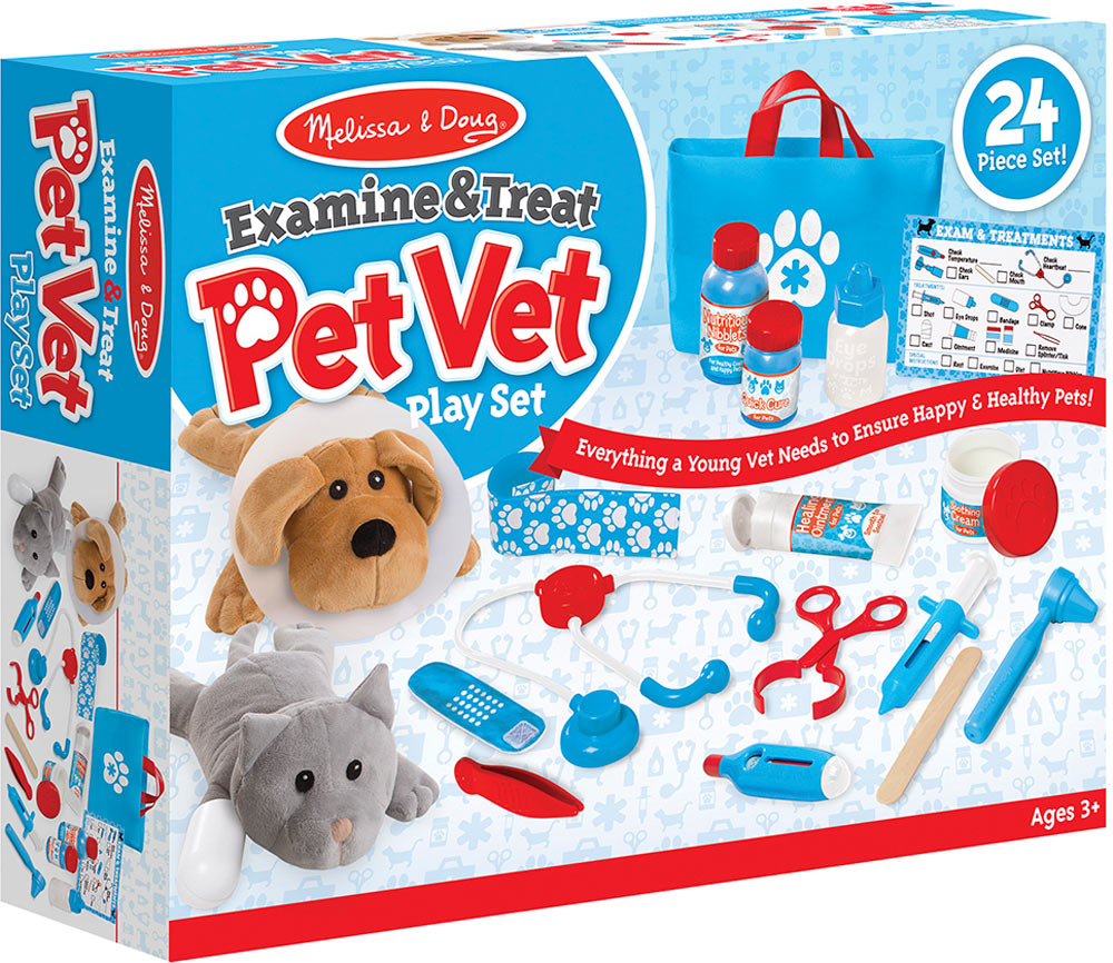 Melissa Doug Examine Treat Pet Vet Play Set – Awesome Toys Gifts