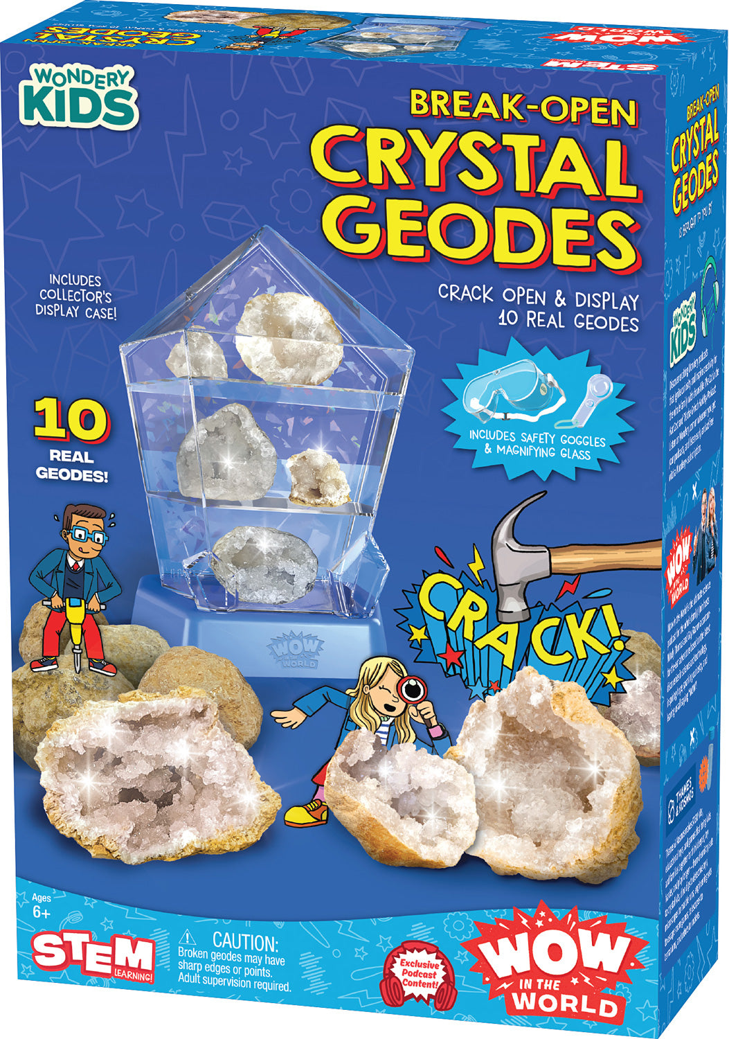 Wow in the World: Break-Open Crystal Geodes – Awesome Toys & Gifts