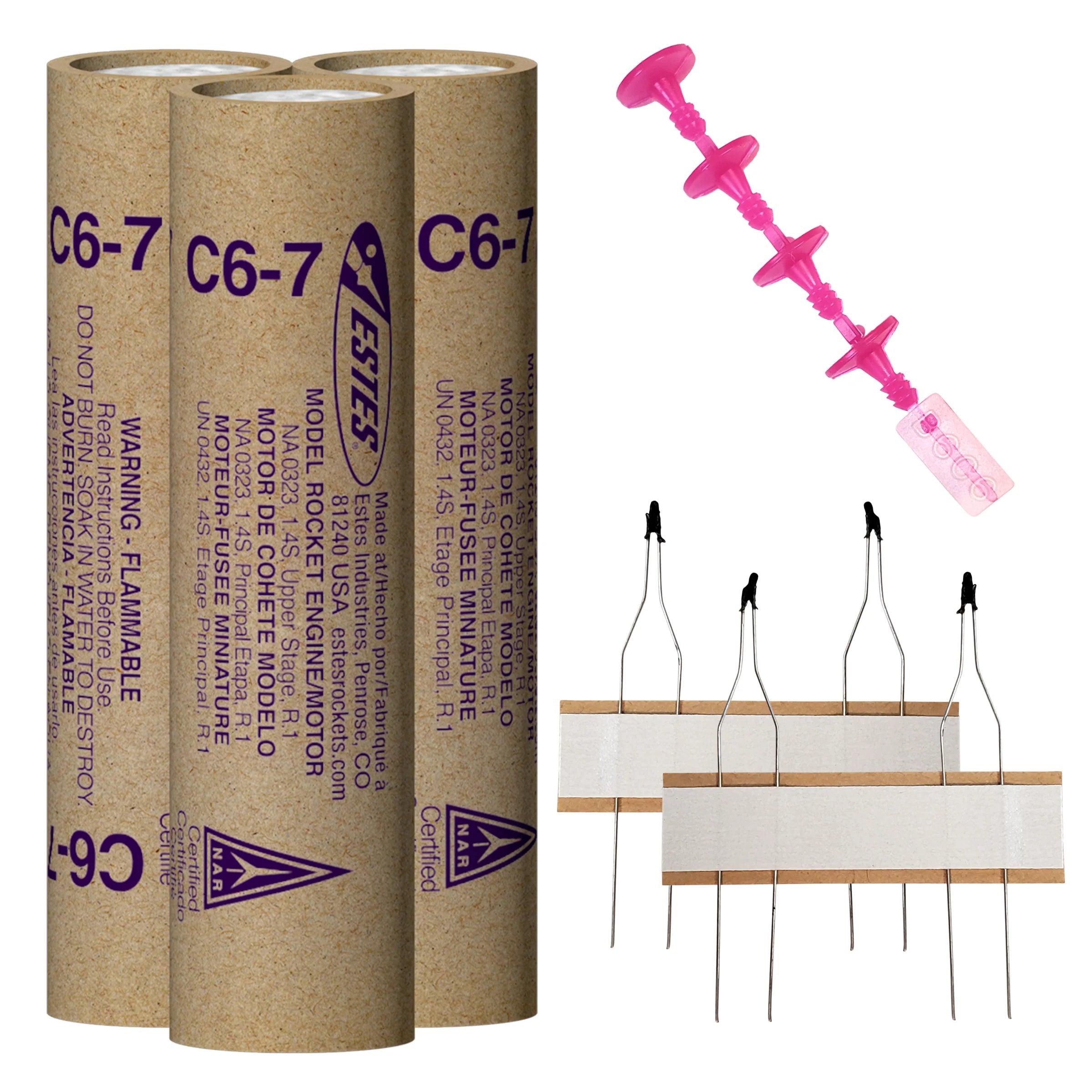 C6-7 Model Rocket Engines (3pk)