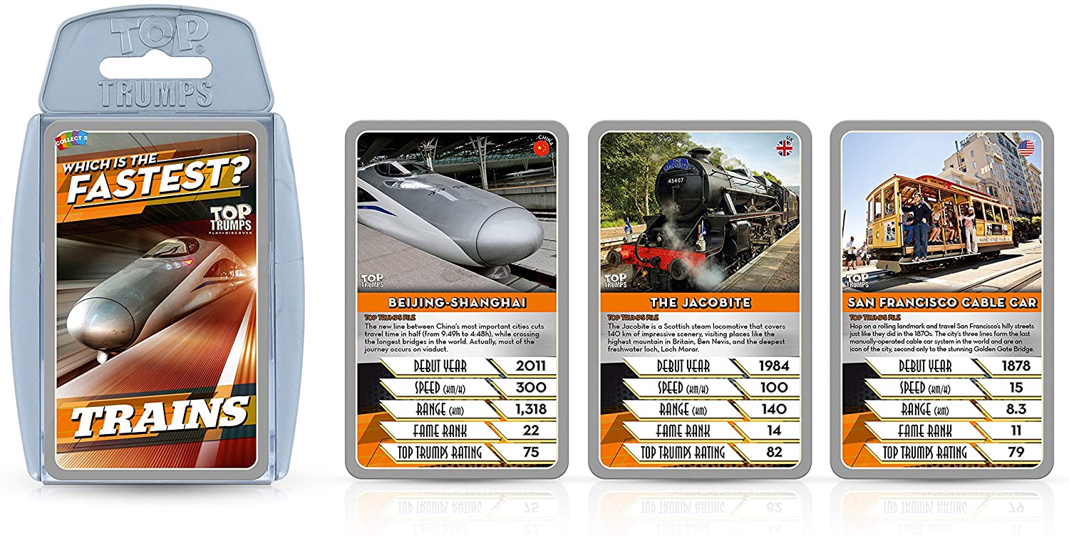 Fastest Train Top Trumps