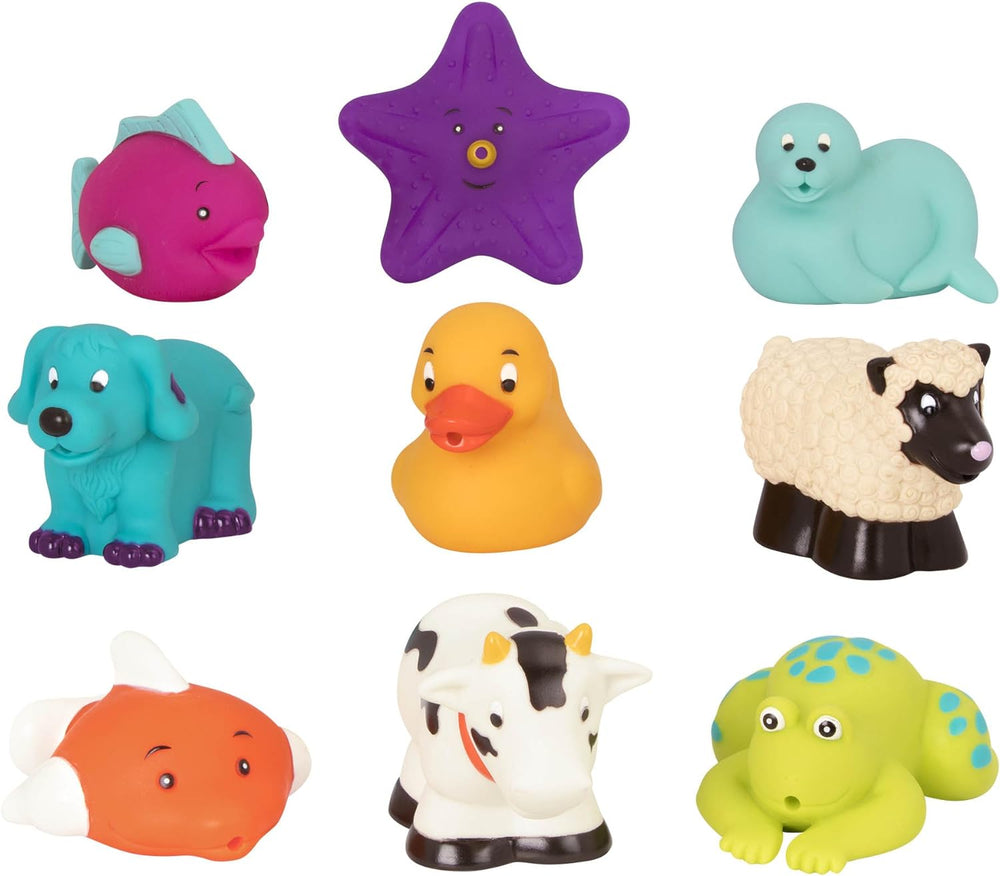 9 Piece Bath Squirter Buddies