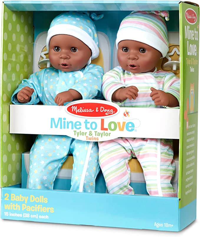 Tyler & Taylor Twin Dolls (African American)