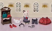 Calico Critters Fashion Town Girl Series Tuxedo Cat