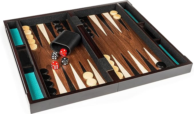 Cardinal Legacy Deluxe Wooden Backgammon