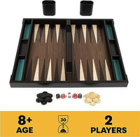 Cardinal Legacy Deluxe Wooden Backgammon
