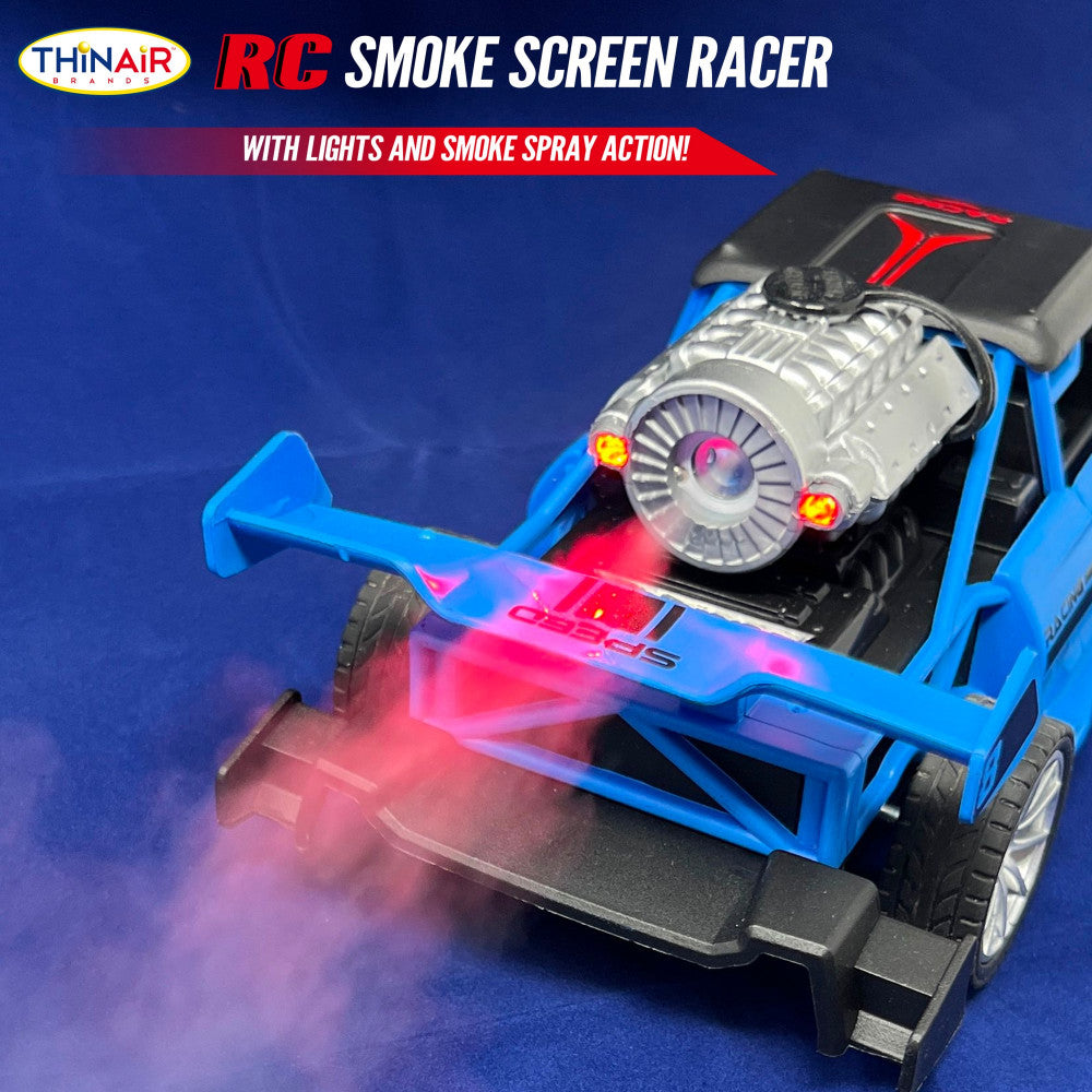 RC Smoke Screen Racer - Blue