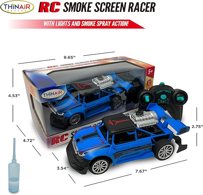 RC Smoke Screen Racer - Blue