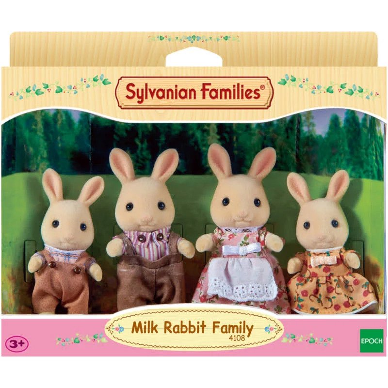 Calico Critters Milk Rabbit Family