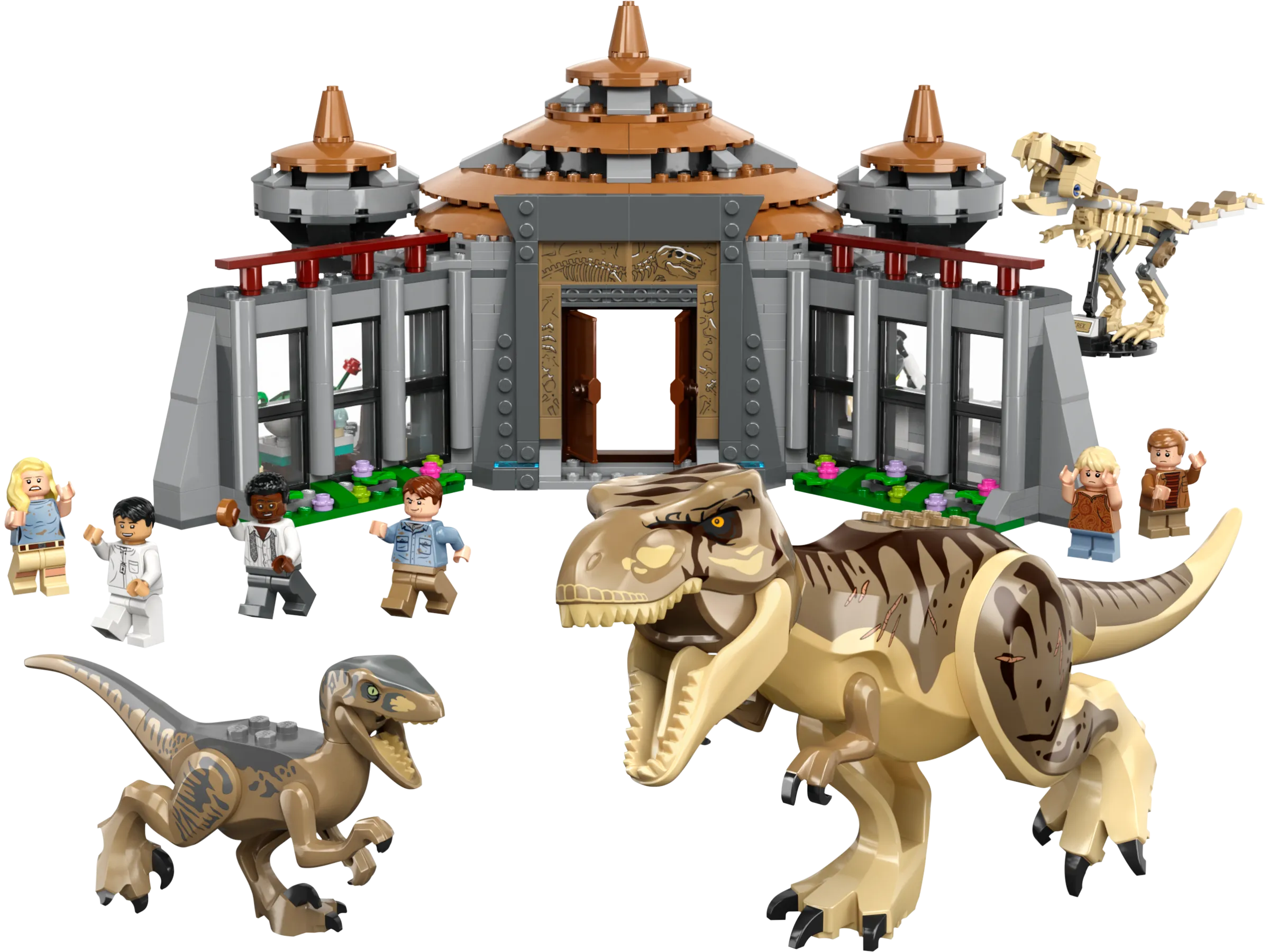 Lego Jurassic World Visitor Center: T-Rex & Raptor Attack