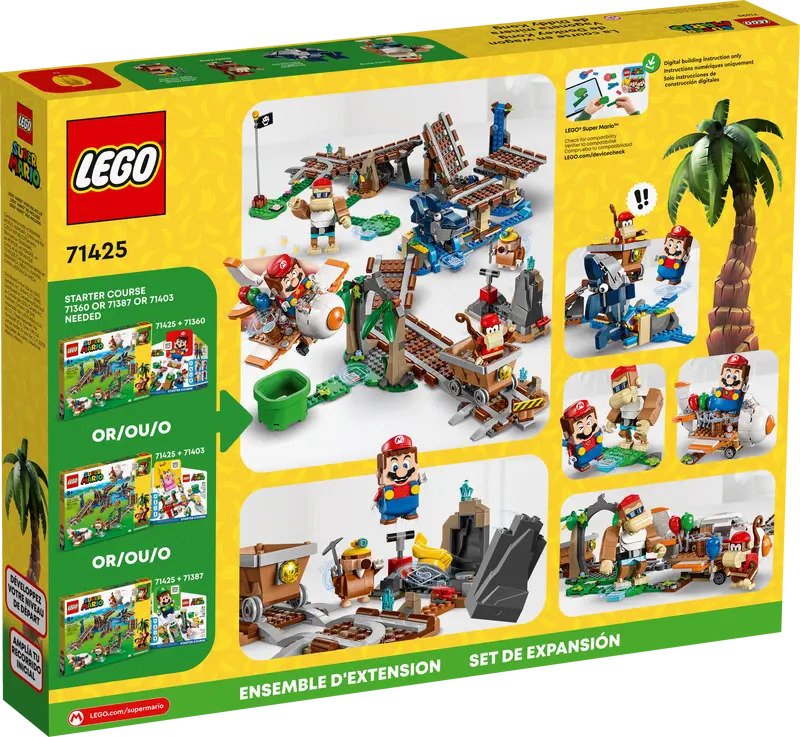 Lego Super Mario Brothers Diddy Kong's Mine Cart Ride Expansion Set