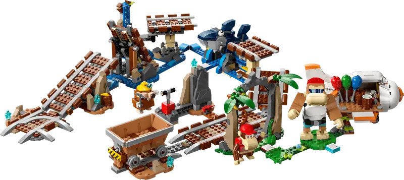 Lego Super Mario Brothers Diddy Kong's Mine Cart Ride Expansion Set