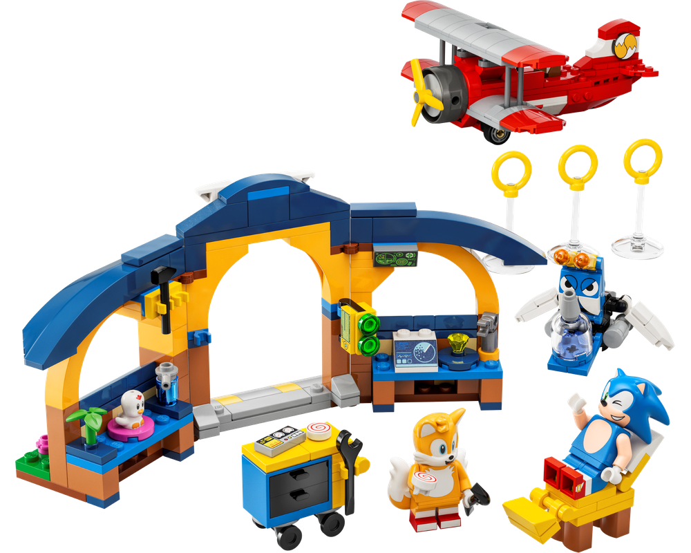 Lego Sonic Tails' Workshop and Tornado Plane