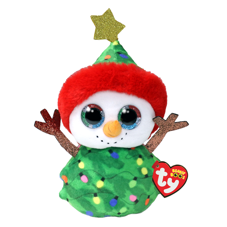 Garland - Green Tree Snowman 6in