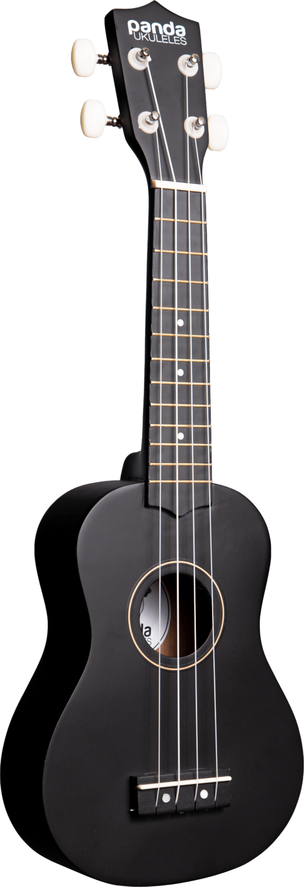 Dark Night Black Panda Soprano Ukulele