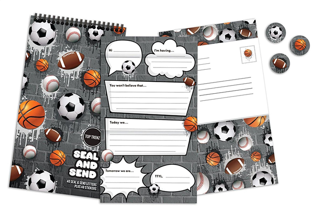 Sports Seal & Send Camp Stationery