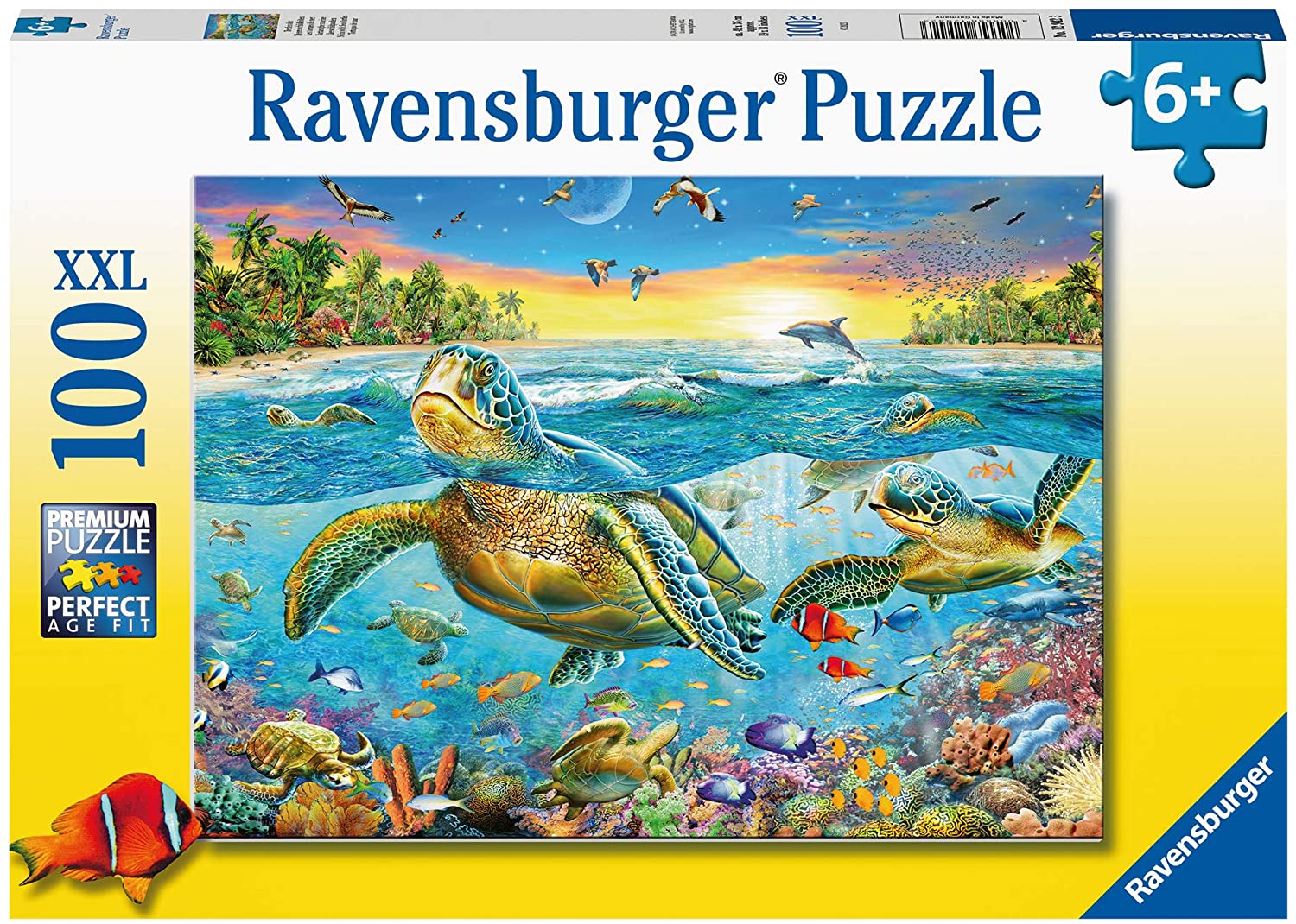 100 Pieces Puzzle Swim with Sea Turtles