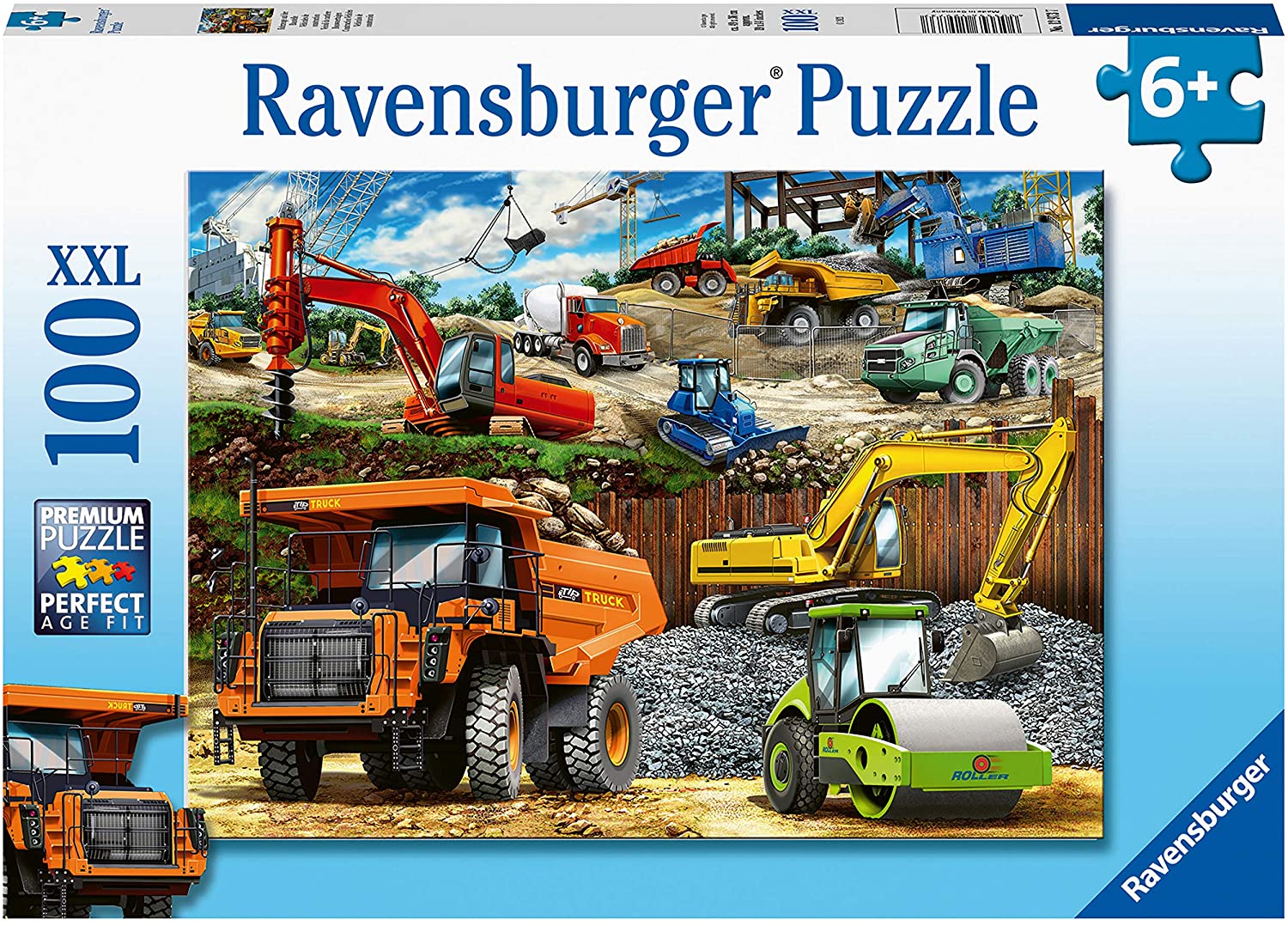 100 Pieces Puzzle Construction Vehicles