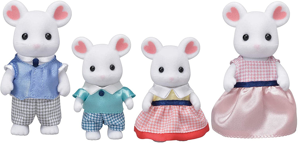 Calico Critters Marshmallow Mouse Family