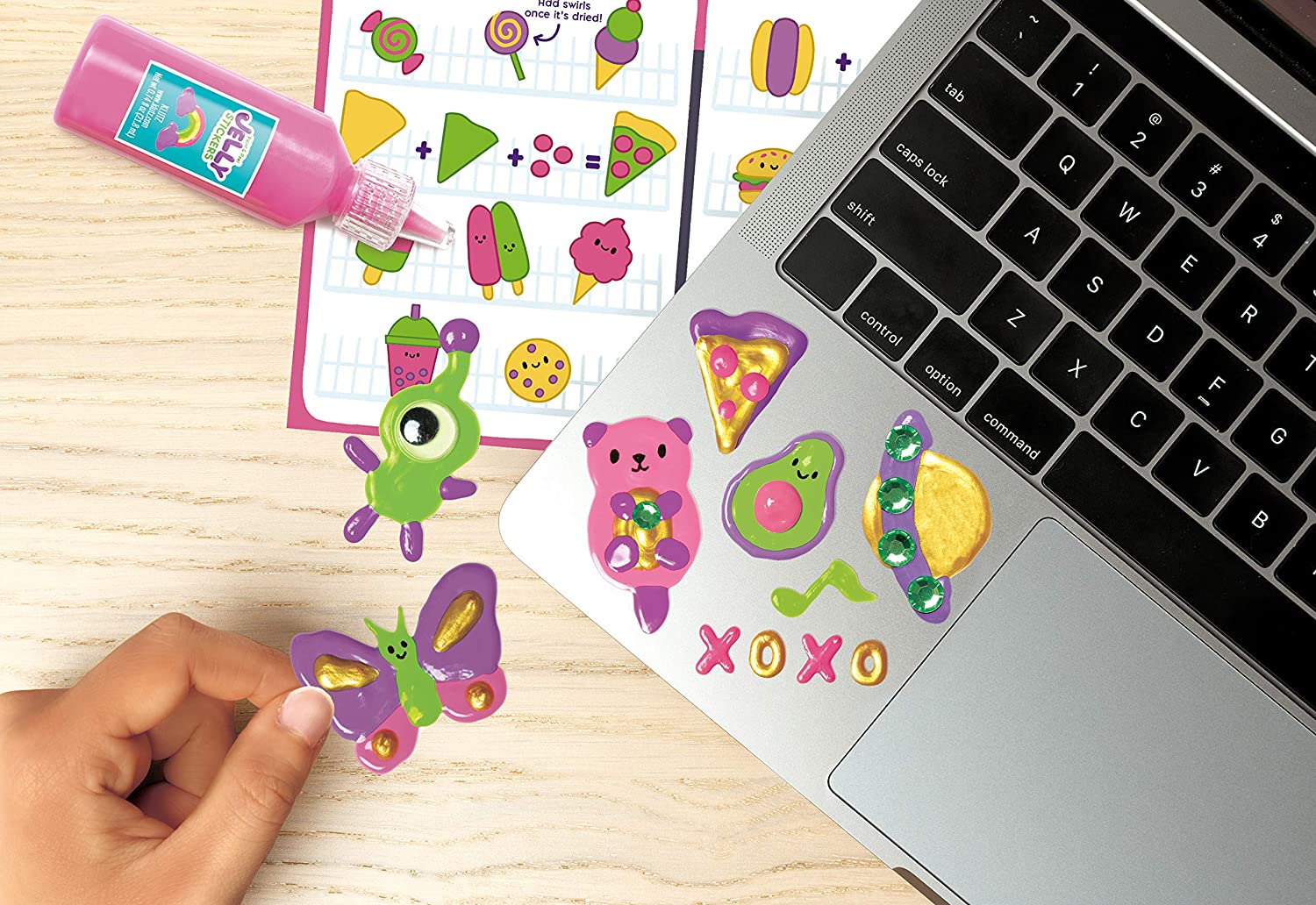 Paint And Peel Jelly Stickers