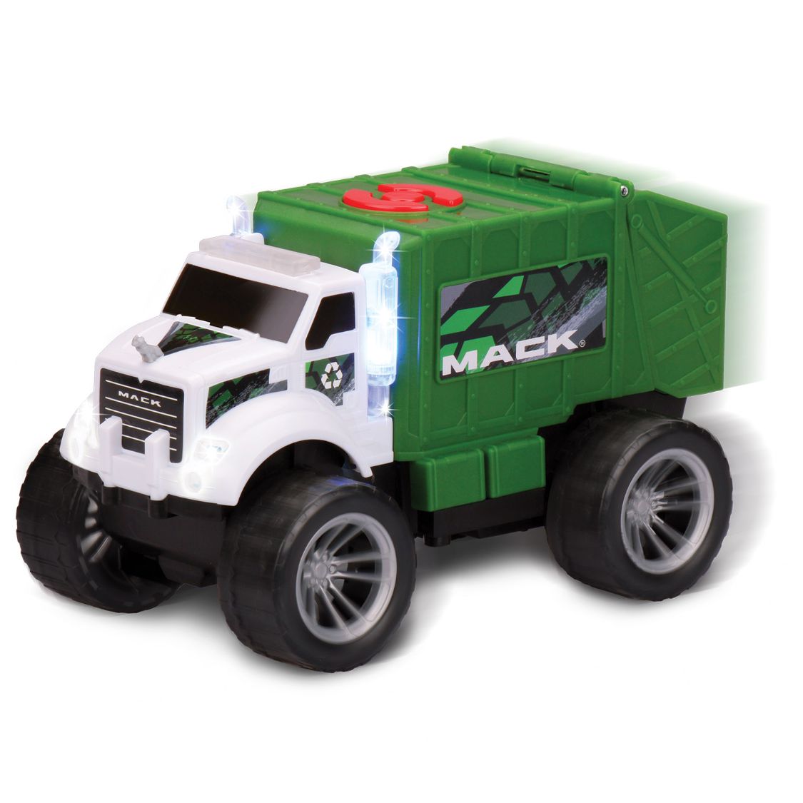 Mack 7in Lights & Sounds Garbage Truck